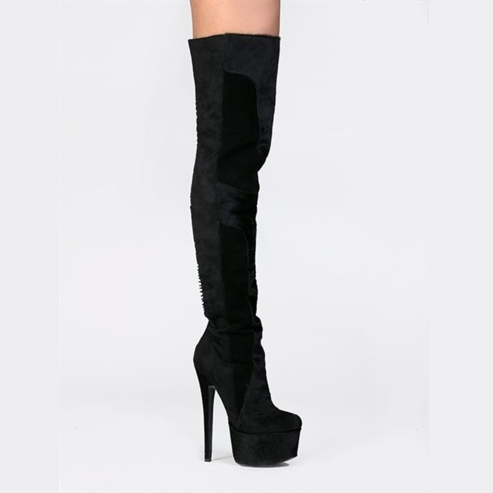 *SOLD OUT* London Trash Over the Knee Boots - Picture 3 of 5
